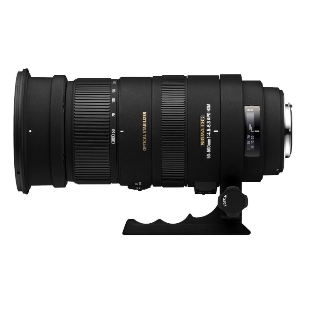 Sigma Beauty Black Telephoto Zoom Lens with Tripod Collar 50-500